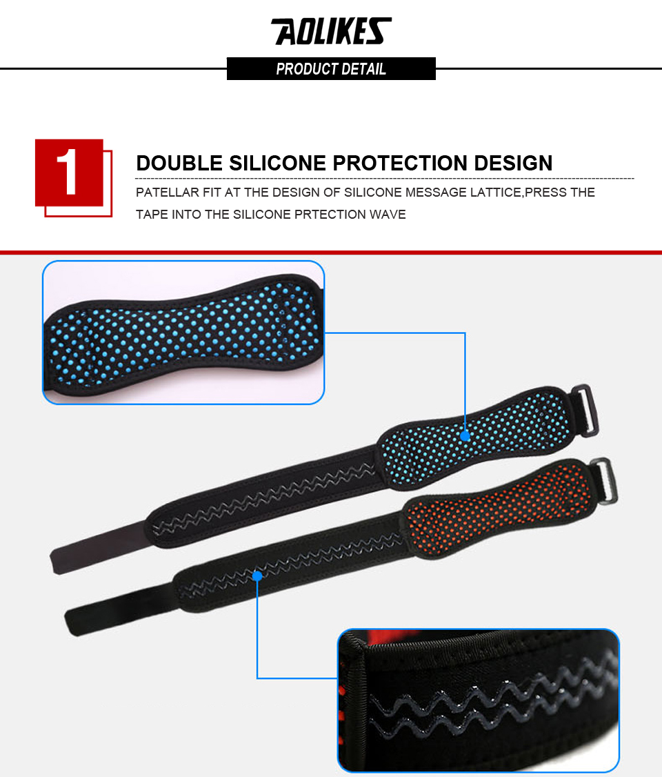 Đai bảo vệ hỗ trợ xương bánh chè đầu gối AOLIKES A-7920 Sport patella belt