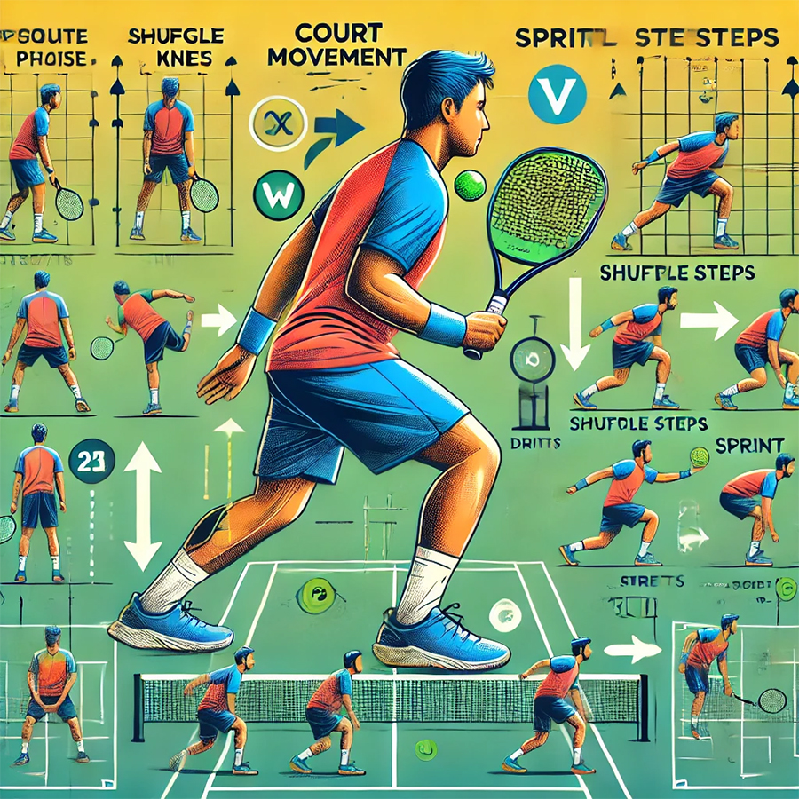 Cải Thiện Khả Năng Di Chuyển Trên Sân Pickleball