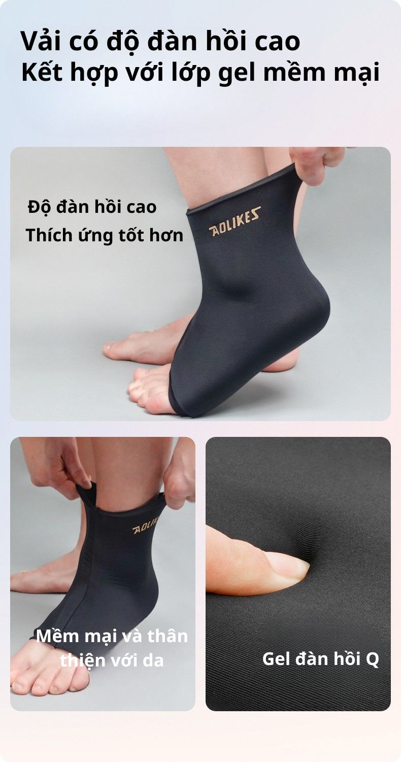 Đai Mắt Cá Chân AOLIKES A-3703 Gel Chườm Nóng Lạnh Giảm Đau