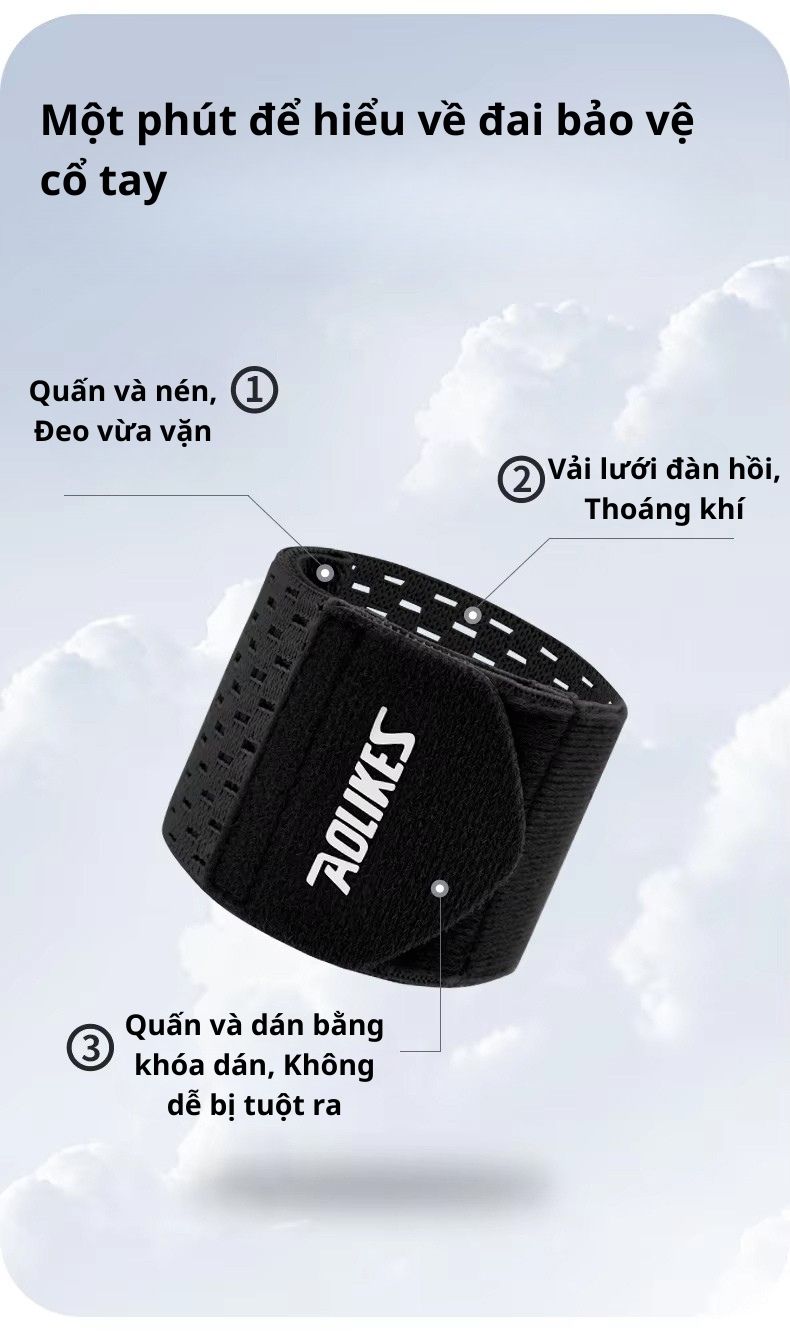 Băng Quấn Cổ Tay AOLIKES A-1543