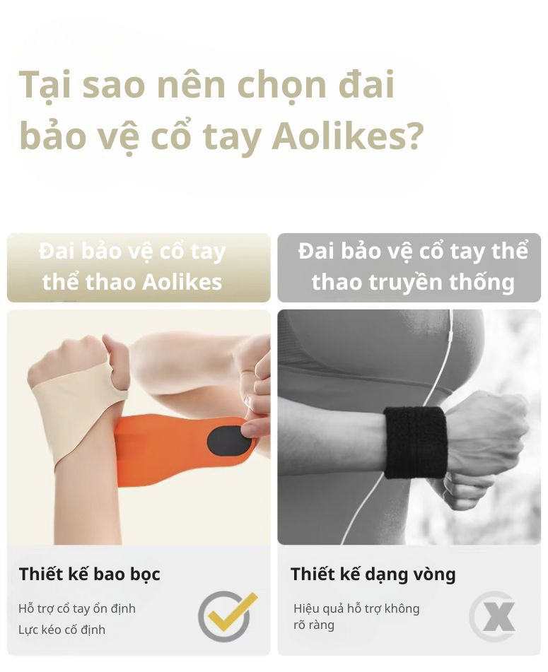Băng Quấn Cổ Tay Thể Thao Aolikes A-7934